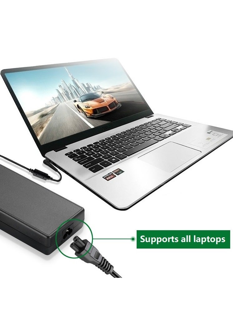 كابل طاقة للكمبيوتر المحمول من قابس ثلاثي الأطراف بريطاني إلى منفذ IEC C5، طوله 1.5 متر، أسود، 10 أمبير 250 فولت - Image 4